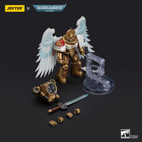 JOYTOY Warhammer The Horus Heresy Blood Angels Sanguinary Guard with Encarmine Sword 2 1/18 Action Figure